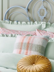 Laura Ashley Sage Green Colton Check Cushion - Image 1 of 2