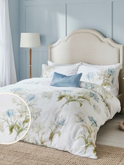 Laura Ashley Seaspray Blue 220 Thread Count Gosford 100% Cotton Duvet Cover and Pillowcase Set - Image 2 of 4