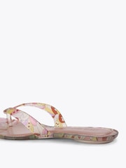 Steve Madden Pink Trella Jelly Floral Print Sandals - Image 4 of 4