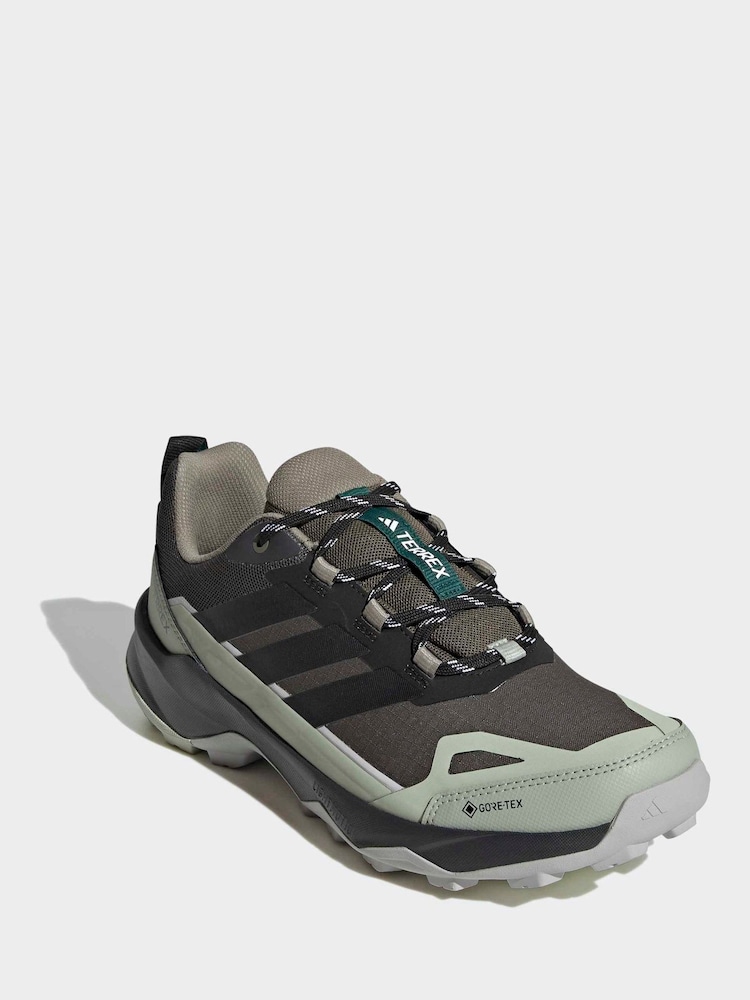 adidas Green Terrex Skychaser Ax5 Gore-Tex Hiking Shoes - Image 1 of 10 adidas Green Terrex Skychaser Ax5 Gore-Tex Hiking Shoes - Image 1 of 10