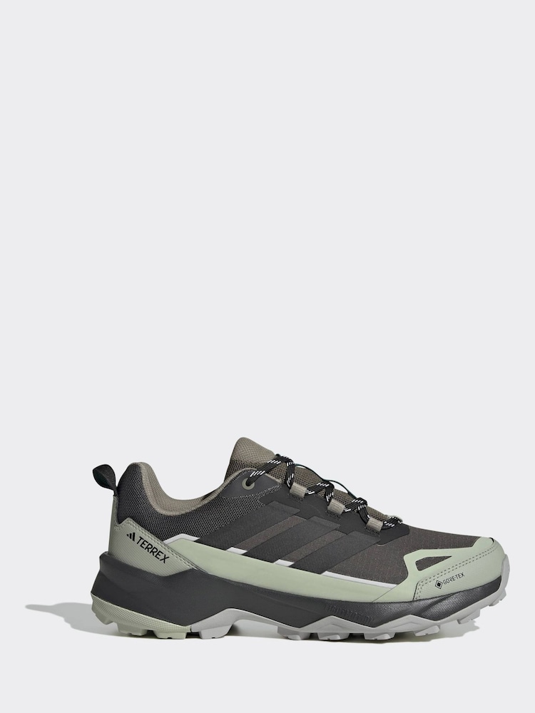 adidas Green Terrex Skychaser Ax5 Gore-Tex Hiking Shoes - Image 2 of 10 adidas Green Terrex Skychaser Ax5 Gore-Tex Hiking Shoes - Image 2 of 10
