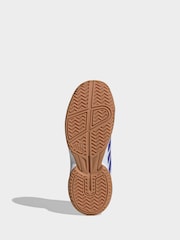 adidas White Ligra 8 Indoor Shoes - Image 4 of 9
