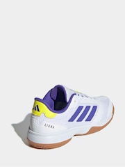 adidas White Ligra 8 Indoor Shoes - Image 9 of 9