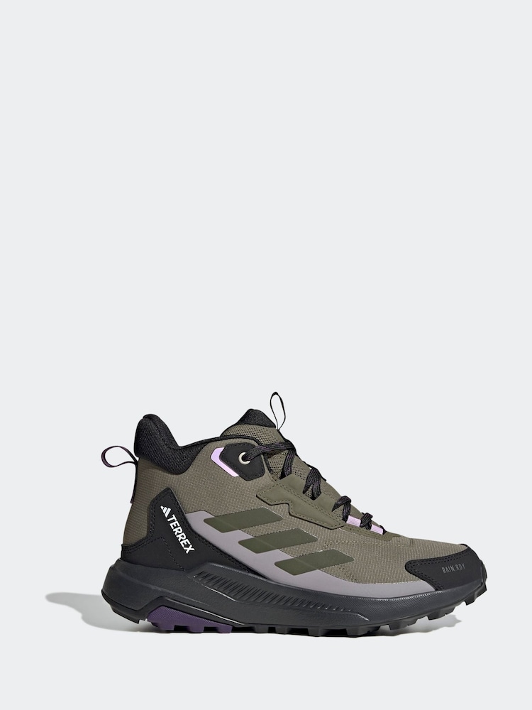 adidas Green Terrex Anylander Mid Rain.Rdy Hiking Shoes - Image 2 of 10 adidas Green Terrex Anylander Mid Rain.Rdy Hiking Shoes - Image 2 of 10