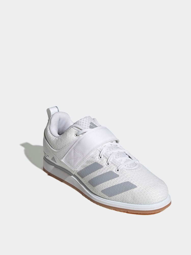 adidas White Powerlift 5 Weightlifting Shoes - Image 1 of 10 adidas White Powerlift 5 Weightlifting Shoes - Image 1 of 10