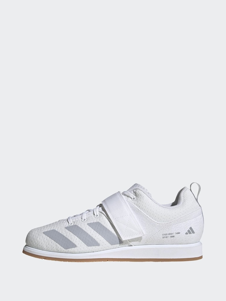 adidas White Powerlift 5 Weightlifting Shoes - Image 10 of 10 adidas White Powerlift 5 Weightlifting Shoes - Image 10 of 10