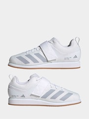 adidas White Powerlift 5 Weightlifting Shoes - Image 3 of 10