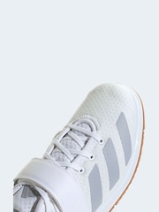 adidas White Powerlift 5 Weightlifting Shoes - Image 6 of 10