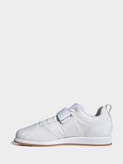 adidas White Powerlift 5 Weightlifting Shoes - Image 8 of 10