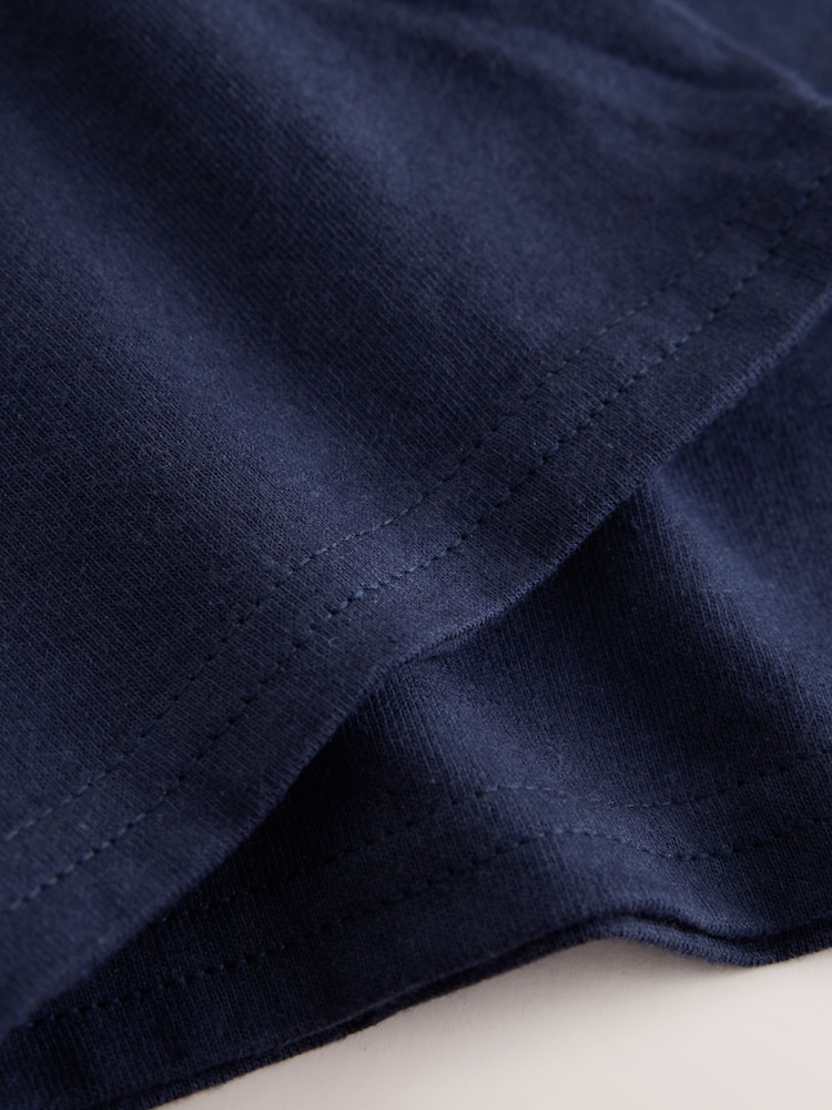 Navy Blue Scotland Football Crew Neck Slim Fit T-Shirt - Image 3 of 3