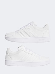 adidas White Hoops Classic Shoes - Image 3 of 10