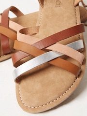 FatFace Tan Hollie Wrap Detail Sandals - Image 3 of 3