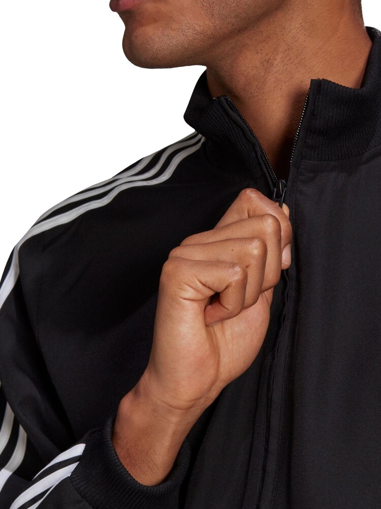 adidas Black 3-Stripes Woven Tracksuit - Image 4 of 8