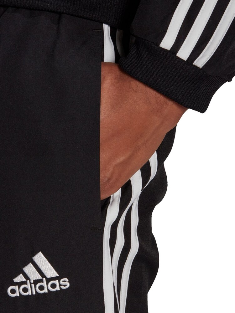 adidas Black 3-Stripes Woven Tracksuit - Image 5 of 8