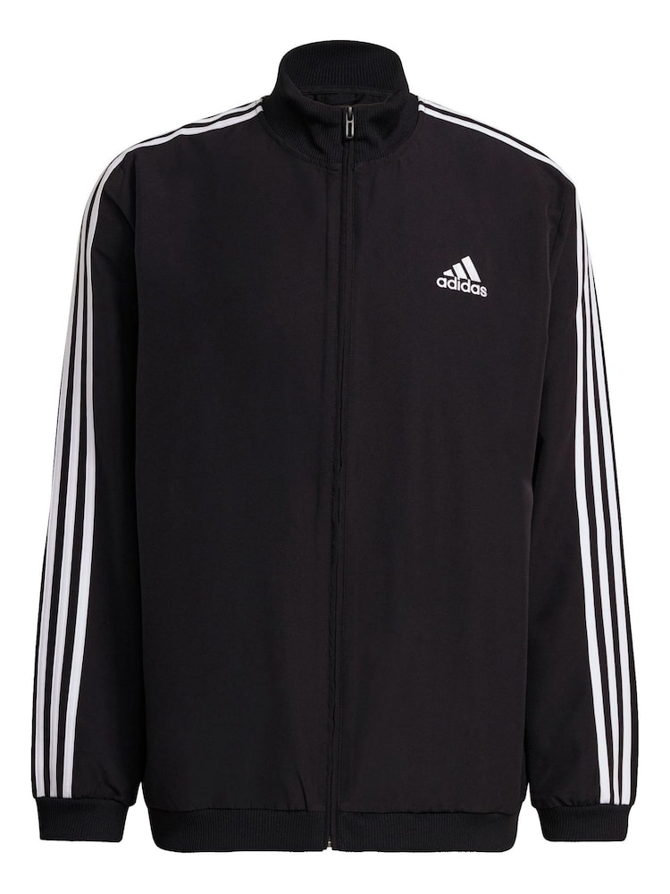 adidas Black 3-Stripes Woven Tracksuit - Image 7 of 8