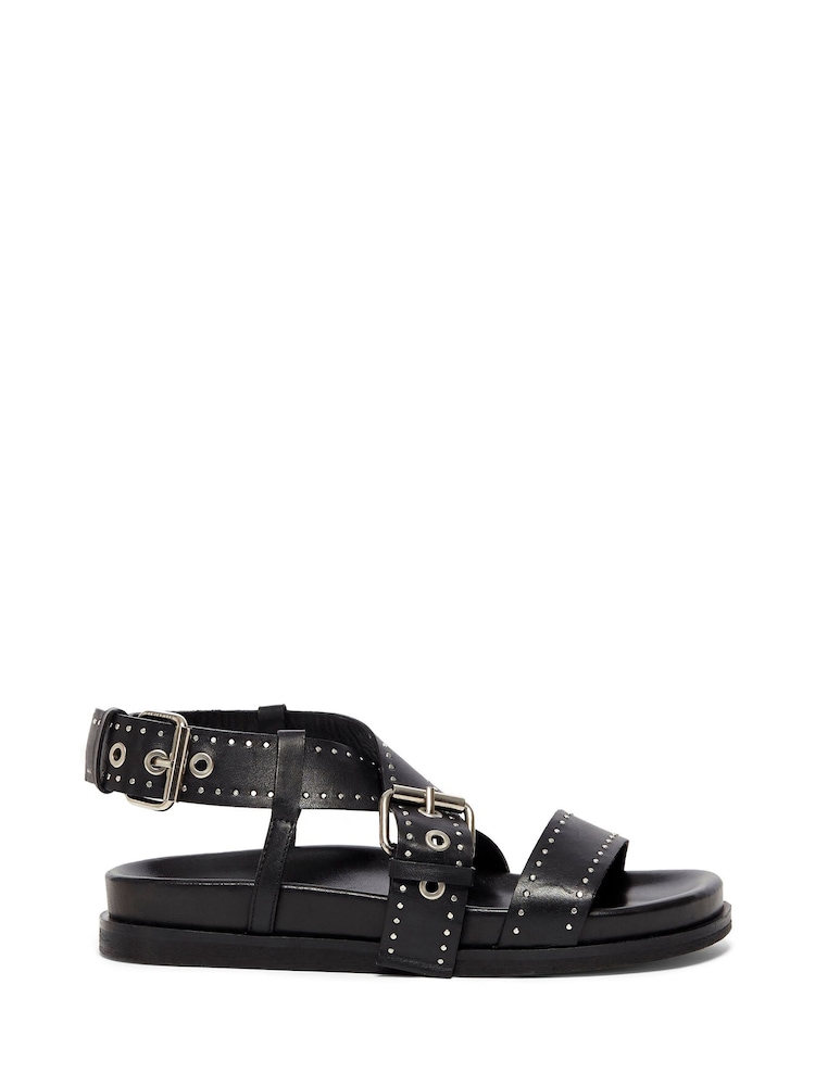 AllSaints Black Nina Sandals - Image 1 of 6