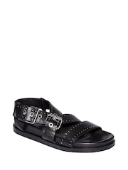 AllSaints Black Nina Sandals - Image 2 of 6