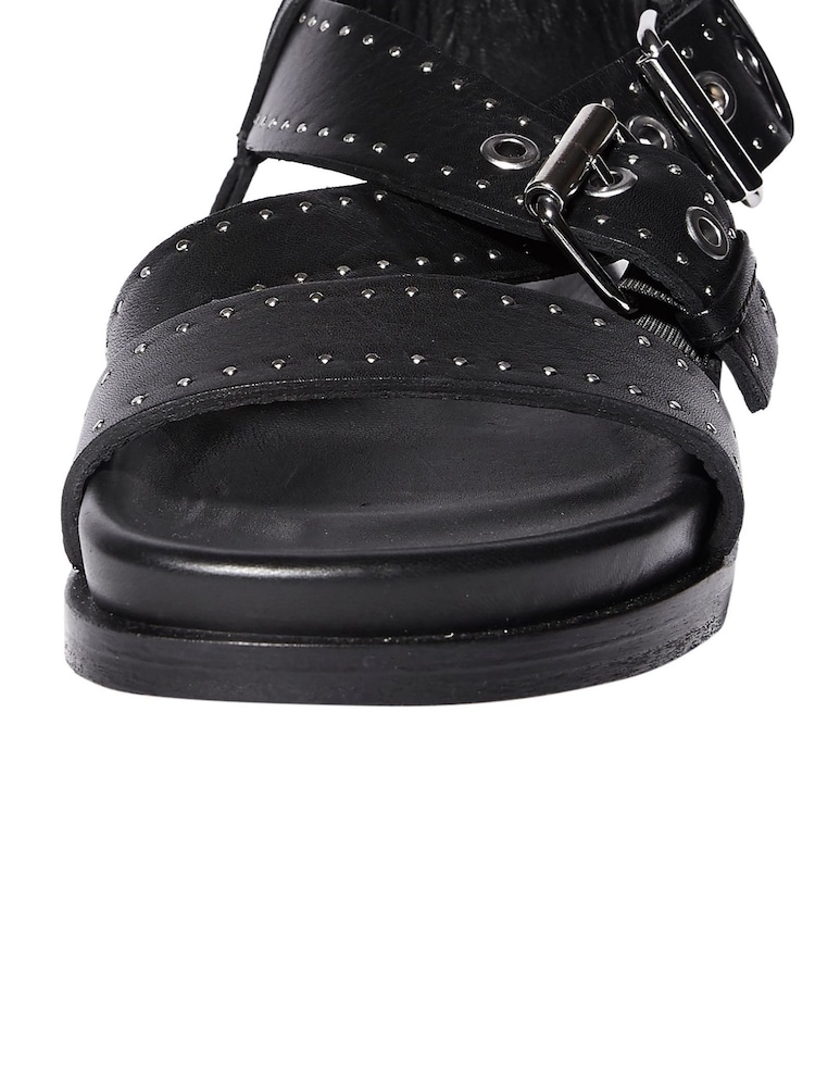AllSaints Black Nina Sandals - Image 4 of 6