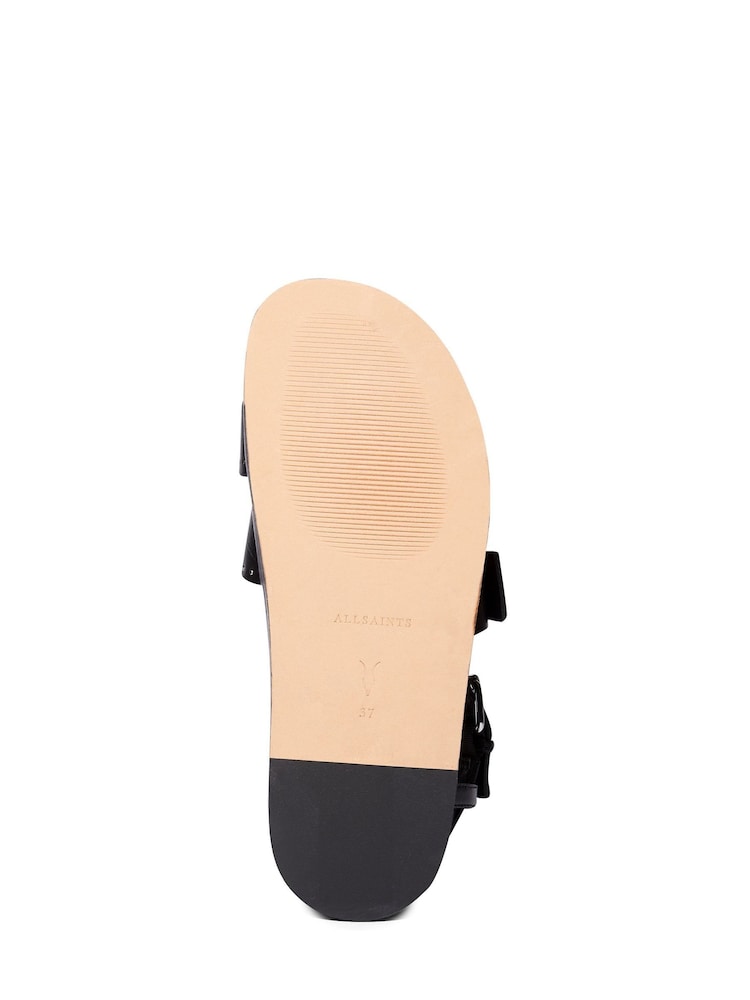 AllSaints Black Nina Sandals - Image 6 of 6