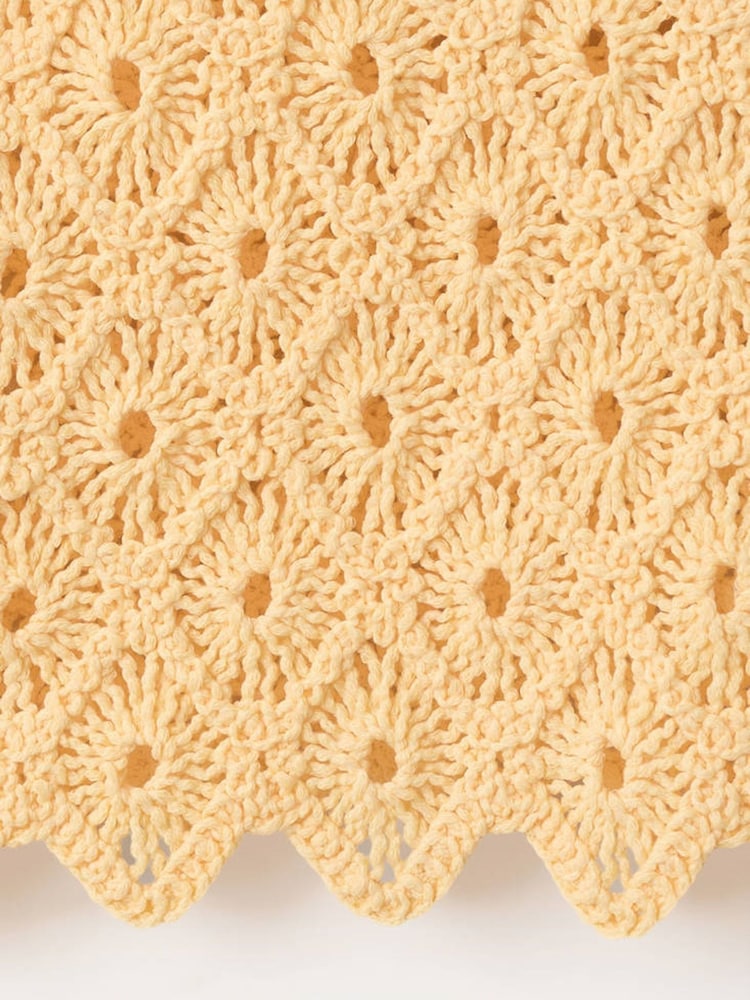 Mango Yellow Short Sleeve Knit Cardigan - Image 7 of 7