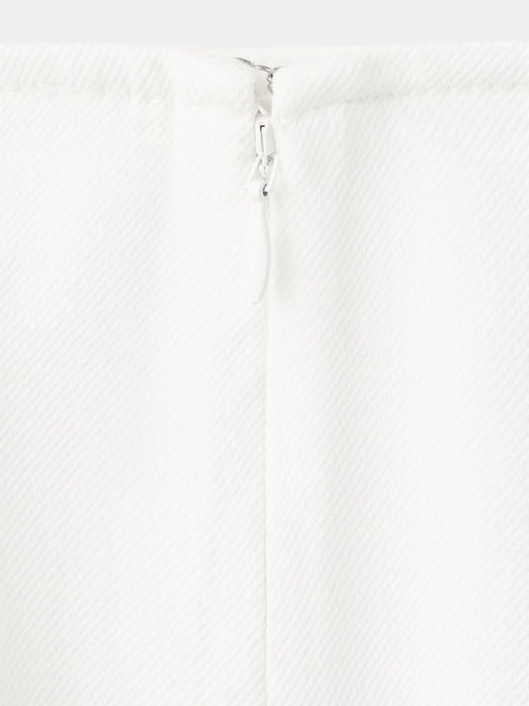 Mango White Floaty Midi Skirt - Image 3 of 3