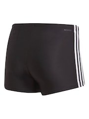 adidas Black 3-Stripes Swim Shorts - Image 2 of 2