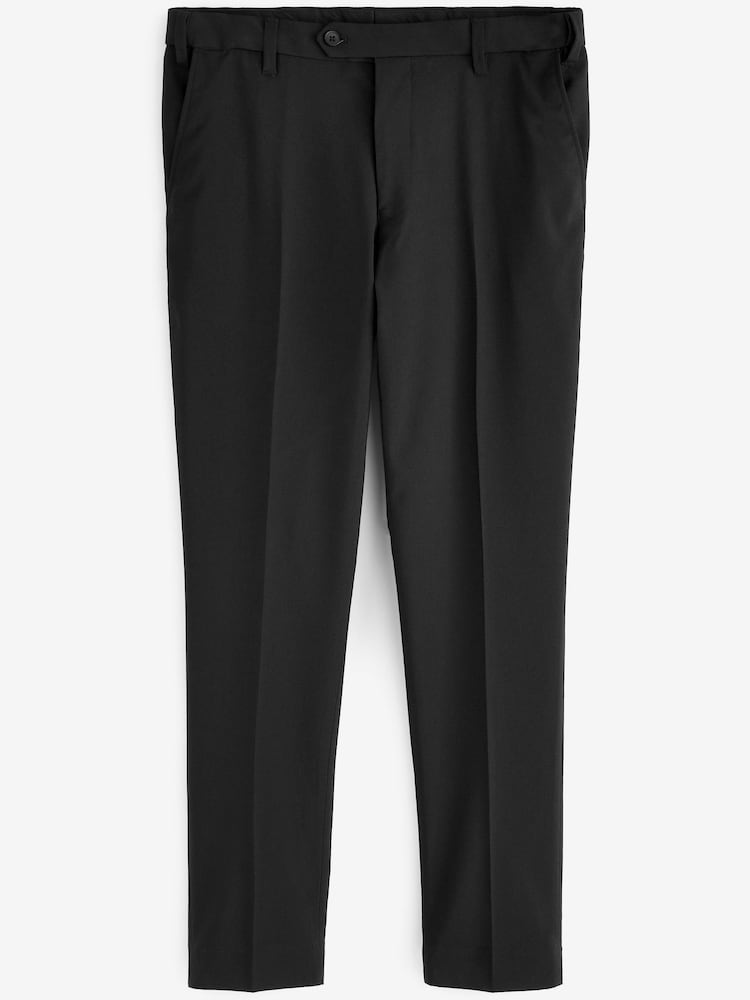 Black Slim Tapered Trousers With Motion Flex Waistband - Image 1 of 2 Black Slim Tapered Trousers With Motion Flex Waistband - Image 1 of 2