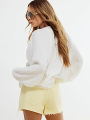 River Island White Long Sleeve Parrot Embroidered Tie Front Blouse - Image 3 of 4