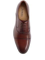 Коричневый - Обычный крой - Jones Bootmaker Matthew Leather Oxford Shoes - Image 5 of 6