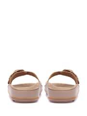 Jones Bootmaker Tan Brown South Beach Ladies Mule Sandals - Image 2 of 5