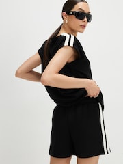 River Island Black Premium Side Stripe Shorts - Image 2 of 4