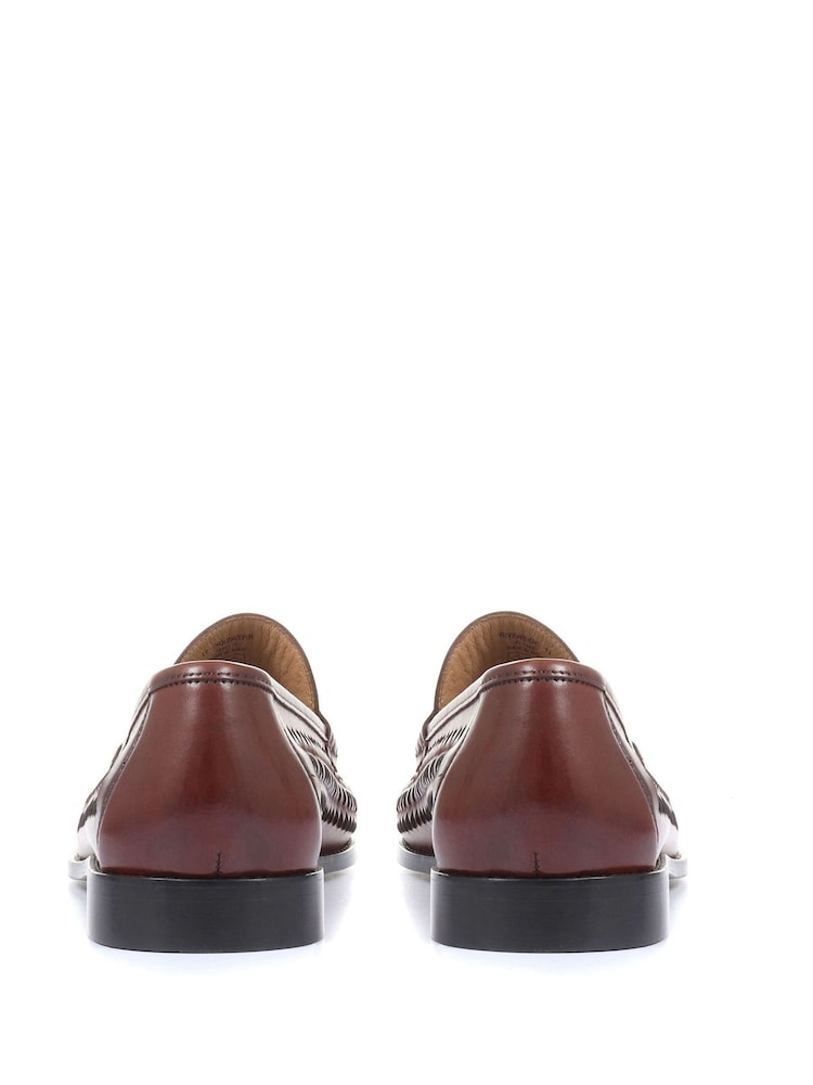 Jones Bootmaker Riverside Woven Leather Loafers - Image 4 of 6