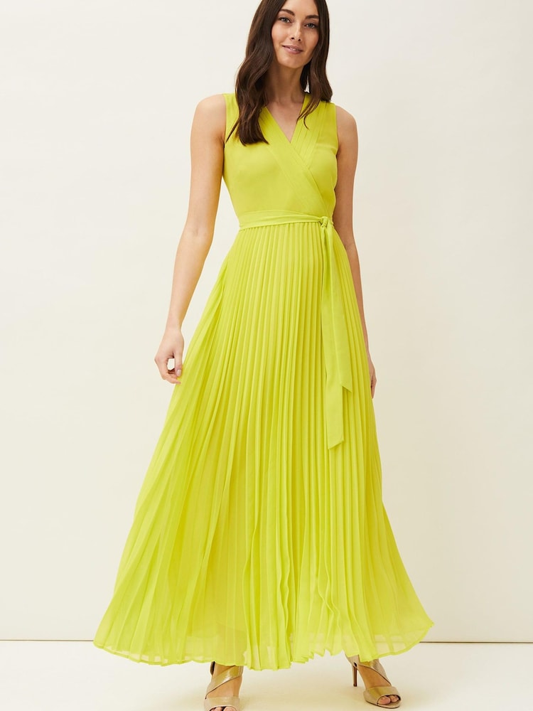 Phase Eight Yellow Molly Chiffon Maxi Dress - Image 1 of 6