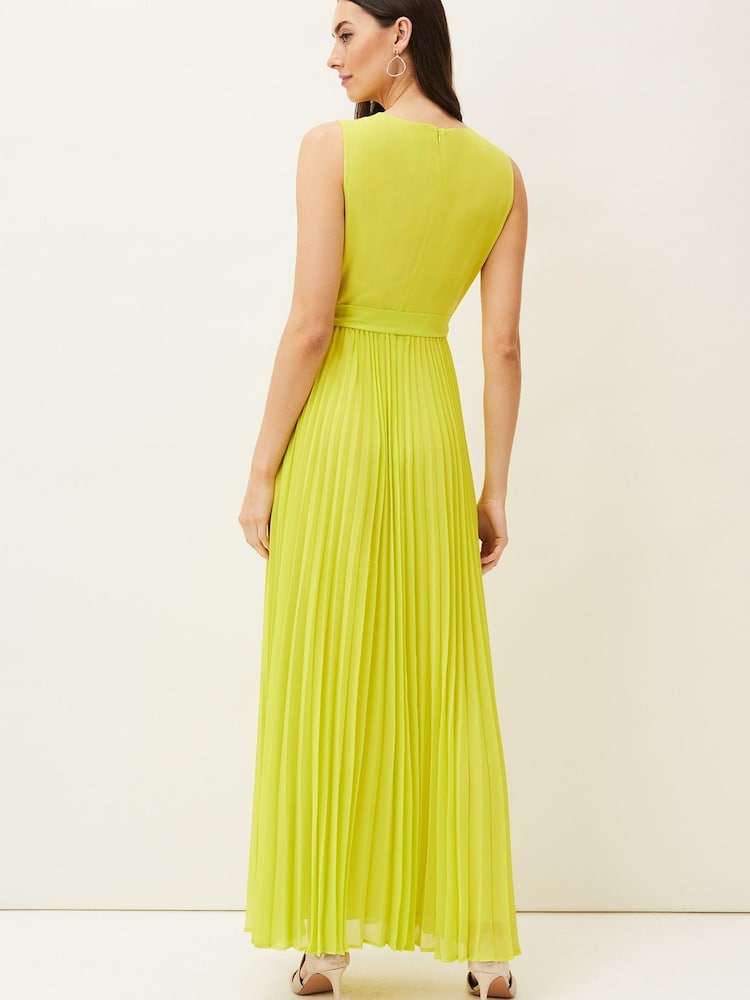 Phase Eight Yellow Molly Chiffon Maxi Dress - Image 2 of 6