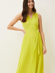 Phase Eight Yellow Molly Chiffon Maxi Dress - Image 4 of 6