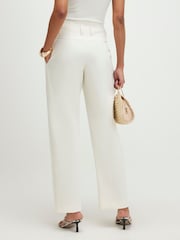 River Island Pantalons taille haute avec corset Coupe ballon - Image 3 de 4