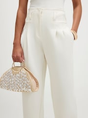 River Island Pantalons taille haute avec corset Coupe ballon - Image 4 de 4