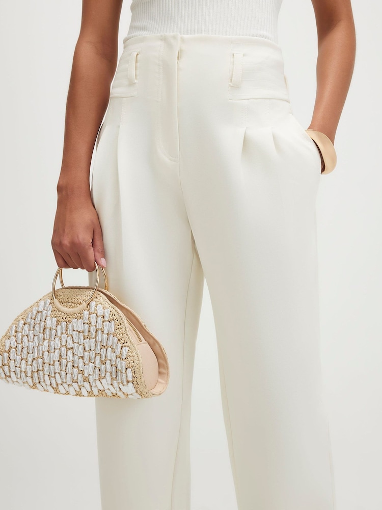 River Island Pantalons taille haute avec corset Coupe ballon - Image 4 de 4