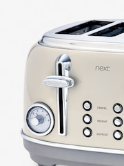 Cream Dial 4 Slice Toaster - Image 5 of 6