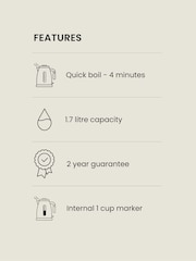 Grey Bronx Wood Effect Kettle - Image 3 of 6