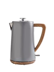 Grey Bronx Wood Effect Kettle - Image 5 of 6