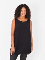 Live Unlimited Curve Black Sustainable Viscose Vest - Image 1 of 7