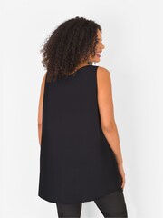 Live Unlimited Curve Black Sustainable Viscose Vest - Image 2 of 7