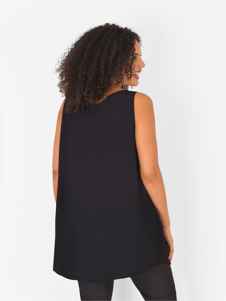 Live Unlimited Curve Black Sustainable Viscose Vest - Image 2 of 7