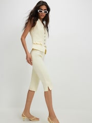 River Island kokvilnas satīna kapri bikses - Attēls 4 no 4
