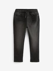 Black Regular Fit Stretch Elasticated Waist Jeans (3-16yrs) - Image 2 of 3