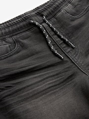 Black Regular Fit Stretch Elasticated Waist Jeans (3-16yrs) - Image 3 of 3
