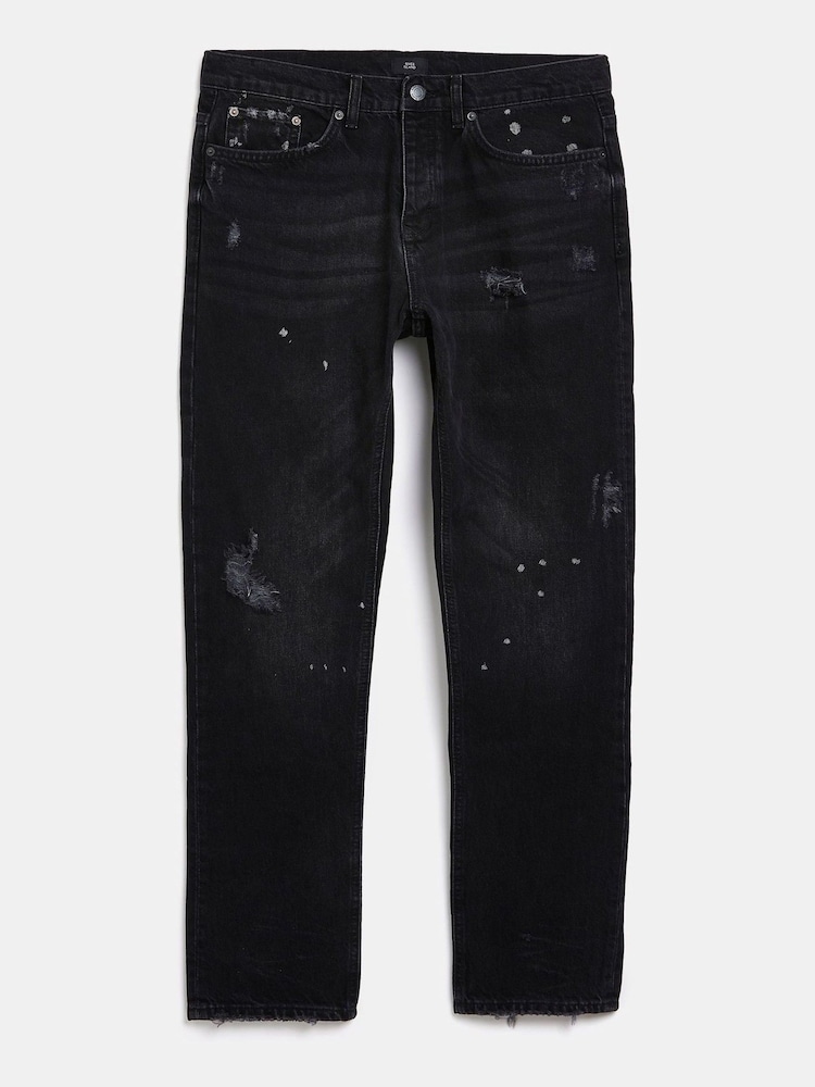 River Island Washed Black Slim Authentic Jeans - Image 5 of 5