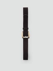 Mango Brown Suede Gold Buckle Belt - Image 4 of 4