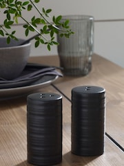 Black Bronx Salt and Pepper Shaker Set - Image 1 of 2